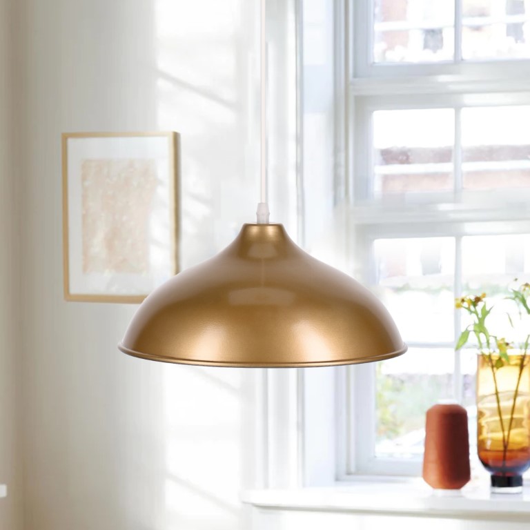 وحدة إضاءه مودرن للسقف - ذهبي