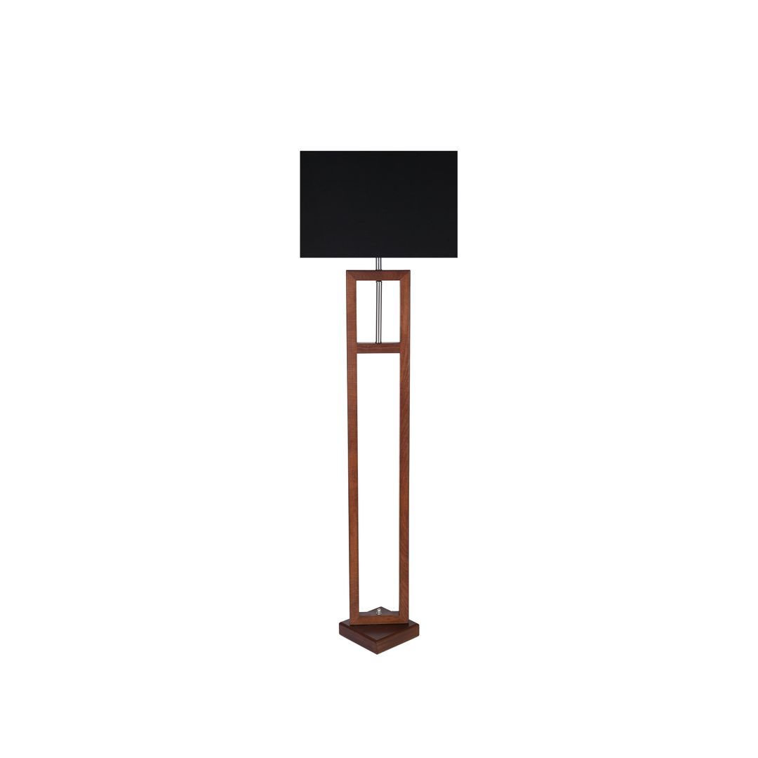 مصباح ارض مودرن خشب غامق - أسود - RL-FL-A-013