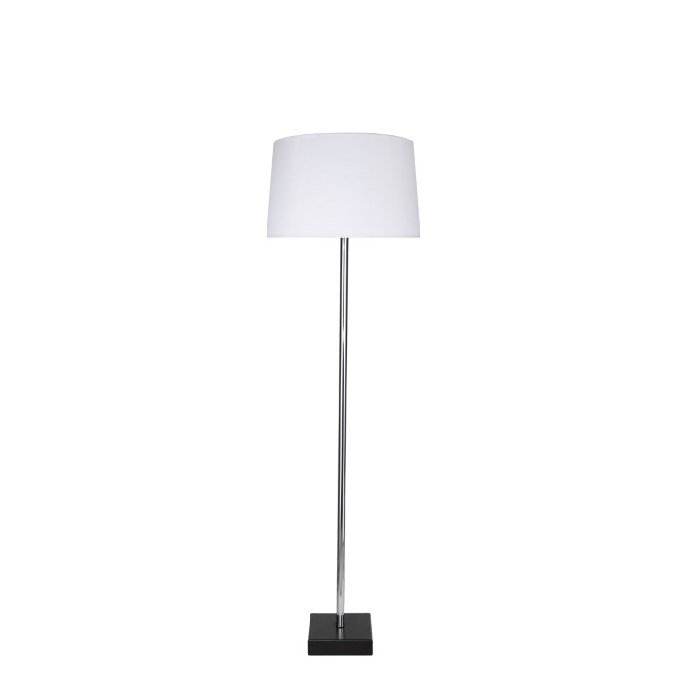 أباجورة أرض معدن بقاعدة بنى - أبيض