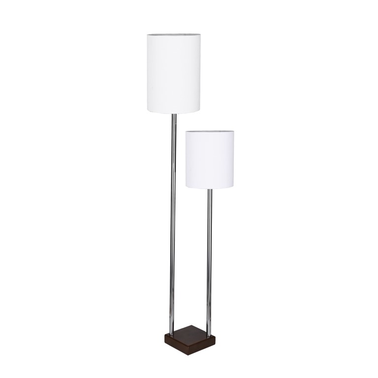 أباجورة ثنائية مودرن - أبيض