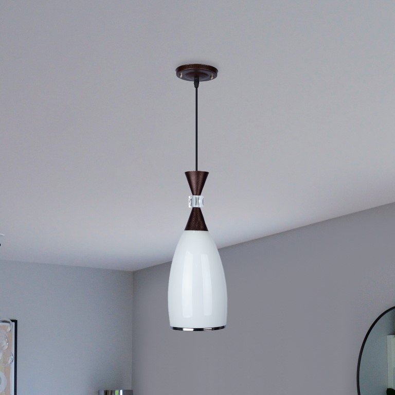 وحدة إضاءه مودرن للسقف - أبيض