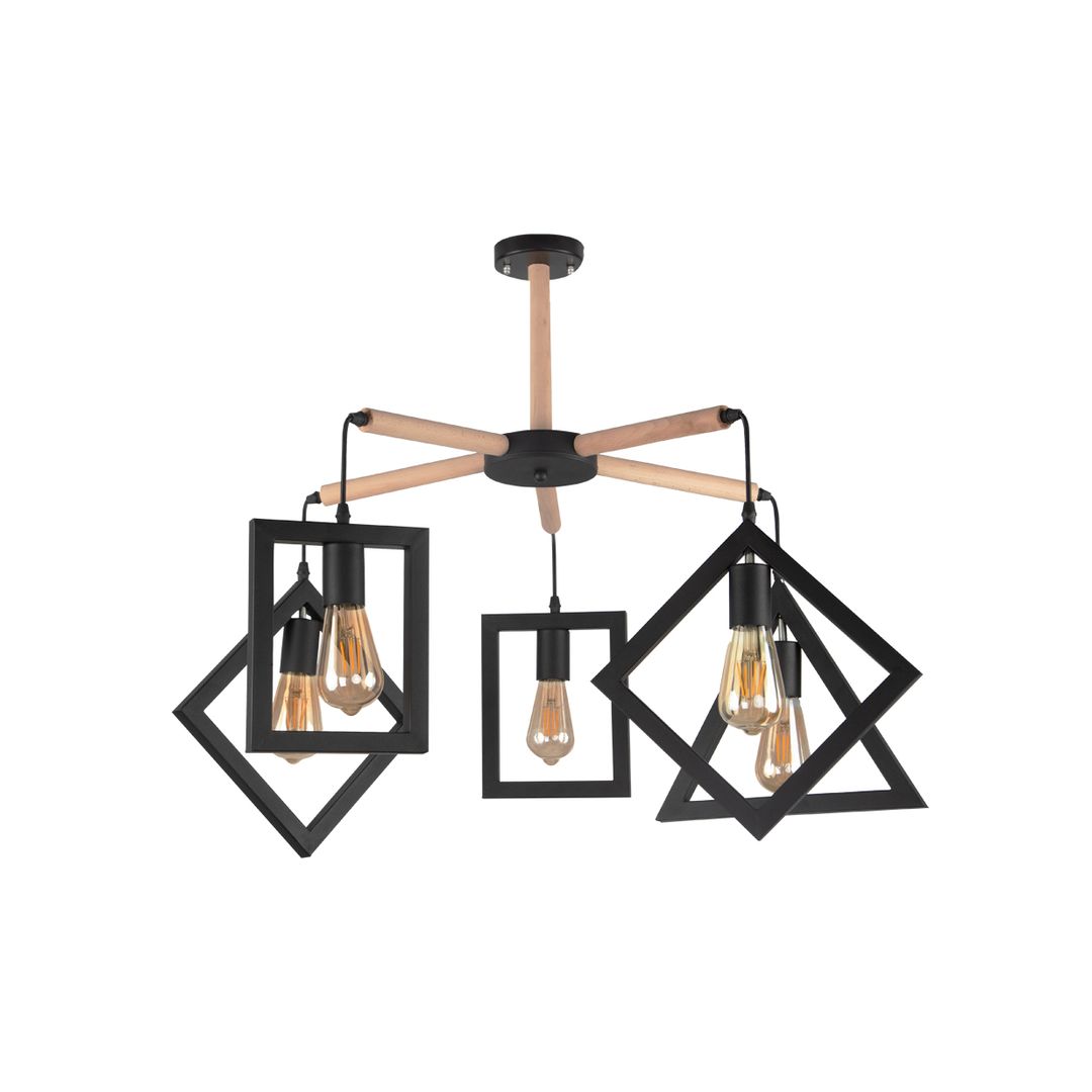 مصباح سقف مودرن معدن - أسود - RL-GS-001