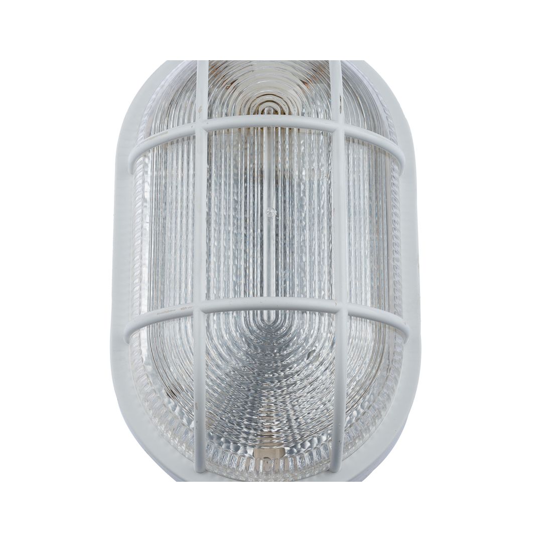 جلوب عين بقرة بالدواية كبير مودرن بلاستيك - ابيض - RL-GW-013