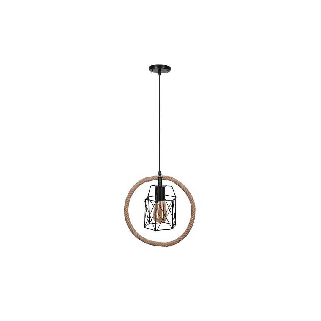 مصباح سقف مودرن حبل كتان - بيج - RL-KR-014