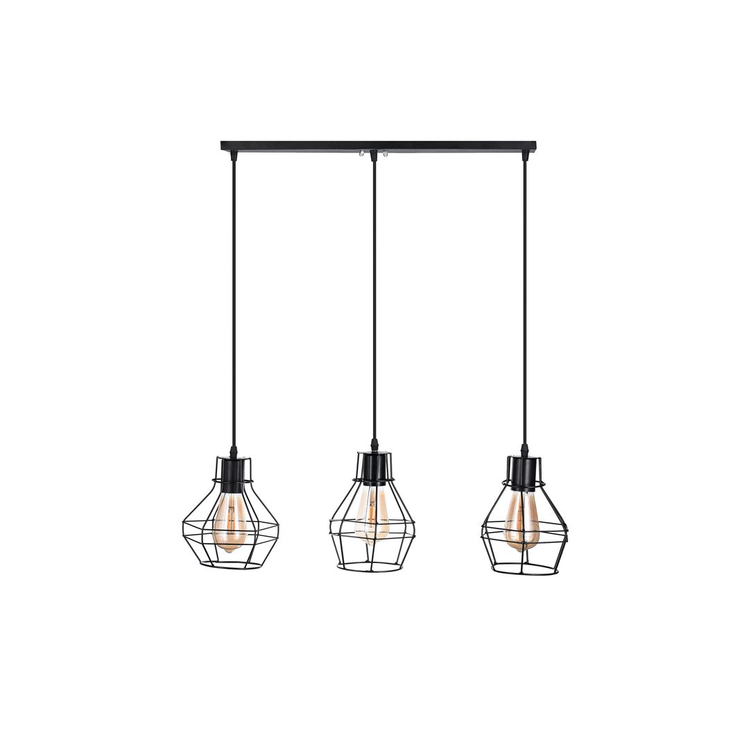 مصباح سقف مودرن معدن - أسود - RL-KR-033