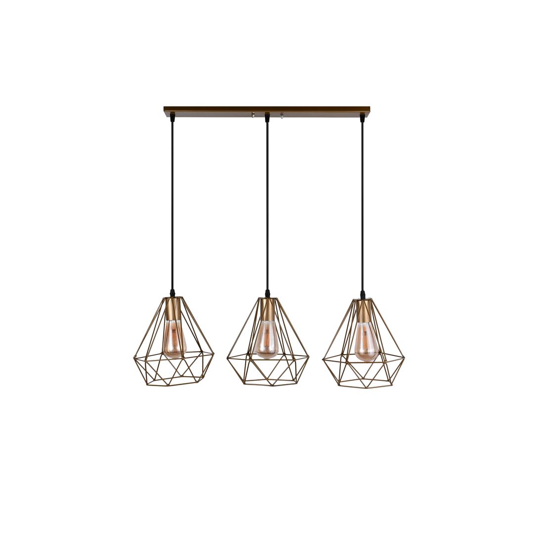 مصباح سقف مودرن معدن - ذهبي - RL-KR-036