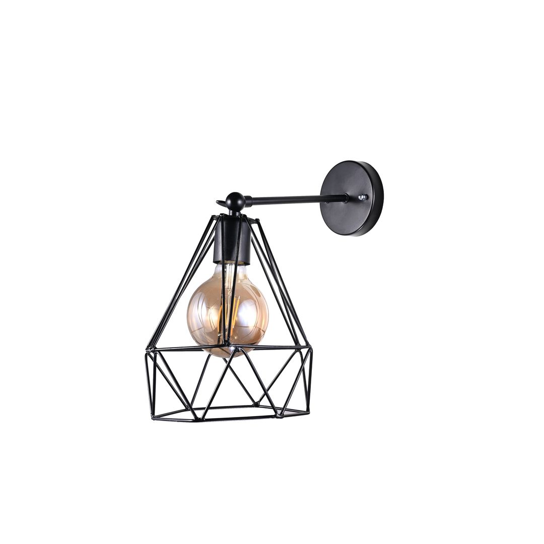 مصباح حائط مودرن معدن - أسود - RL-KR-049