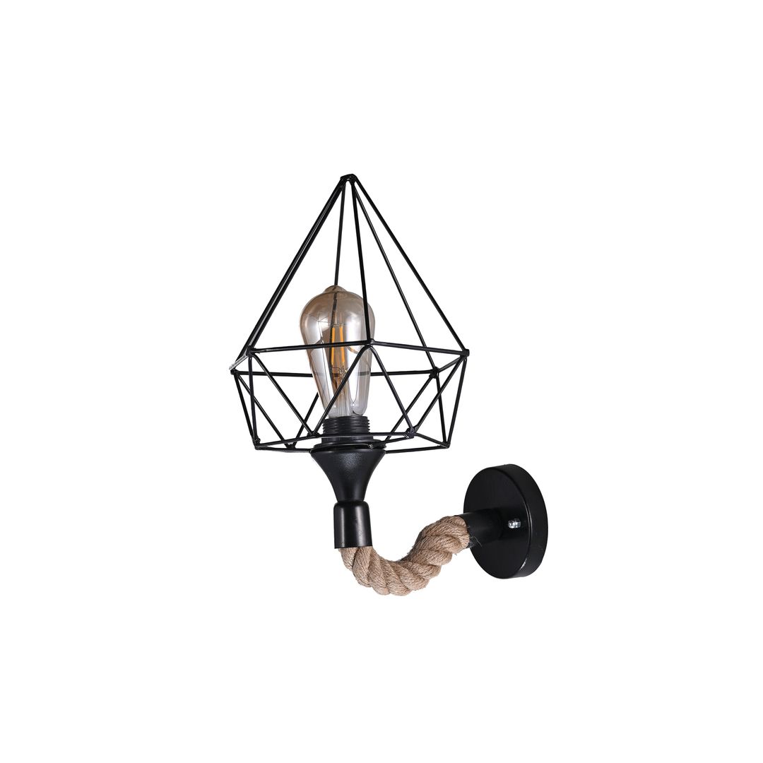 مصباح حائط مودرن حبل كتان - بيج - RL-KR-051