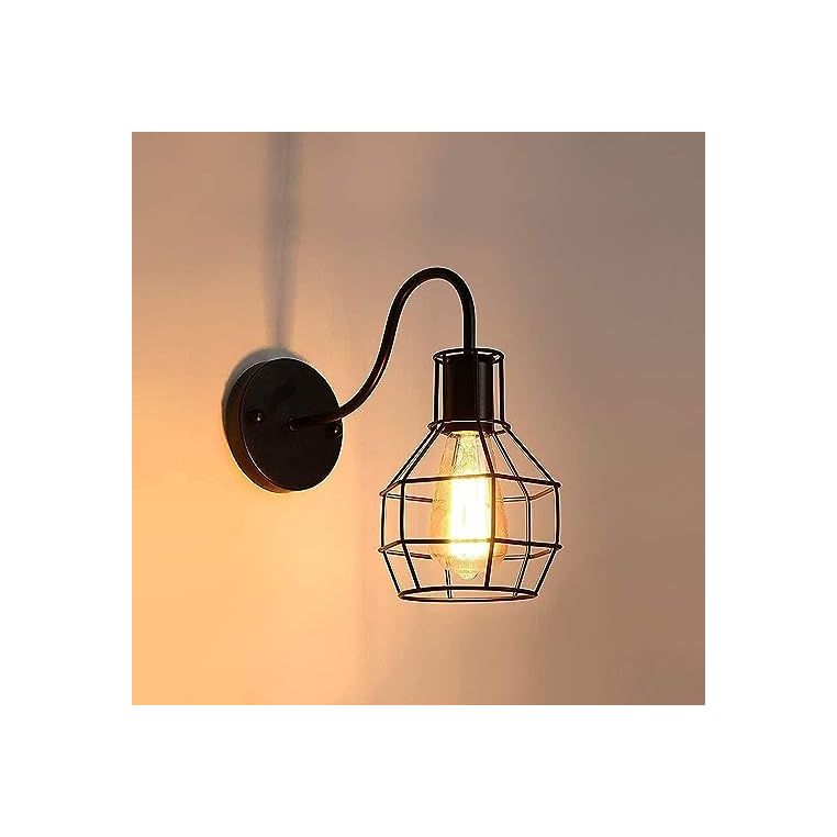 مصباح حائط مودرن معدن - اسود - RL-KR-055