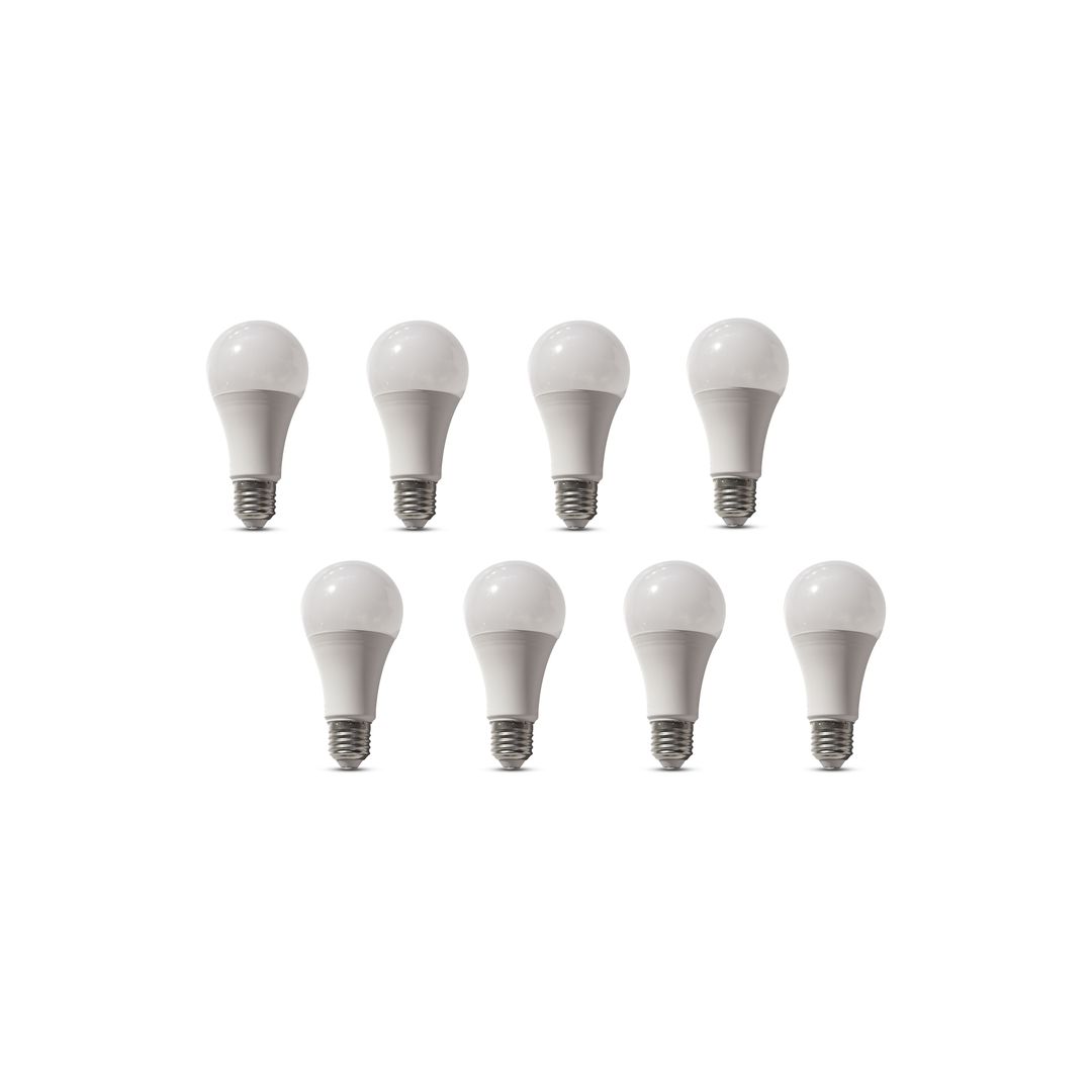 لمبة 12 وات اضاءة بيضاء - 8 قطع - أبيض - RL-LP-A-051
