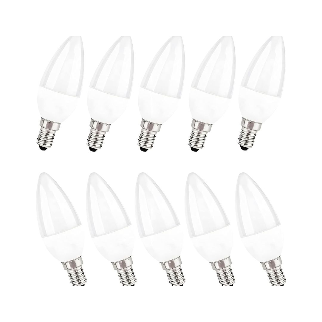 لمبات ليد بلحة 7 وات اضاءة ابيض - بلاستيك - 10 قطع - ابيض - RL-LP-S-044