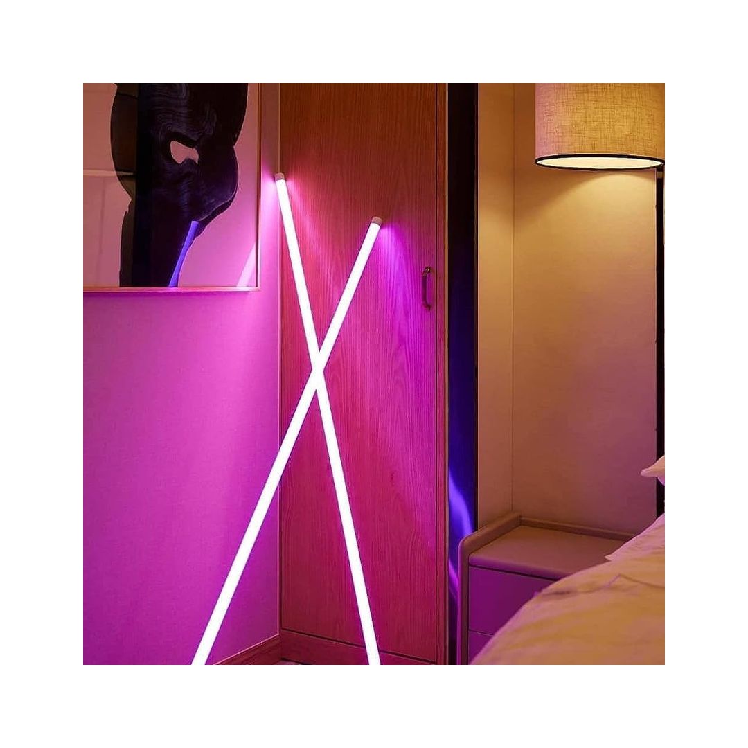 لمبة ليد 120 سم اضاءة روز 18 وات - بلاستيك - ابيض - RL-LP-S-055