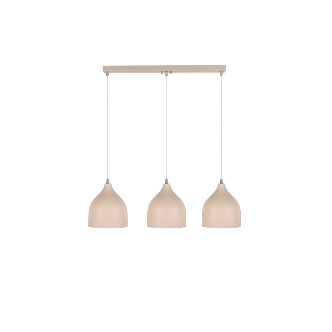 مصباح سقف ثلاثى مودرن معدن - بيج - RL-NA-015