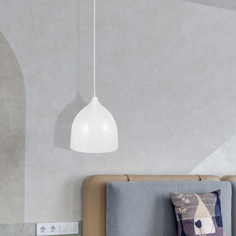 وحدة إضاءة سقف مودرن - أبيض