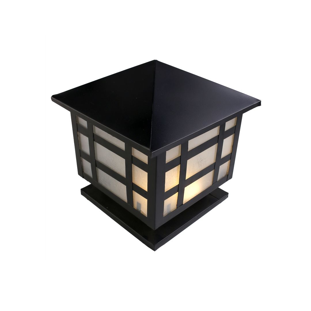 فانوس سور صاج محمل مودرن معدن - اسود - RL-PB-A-006