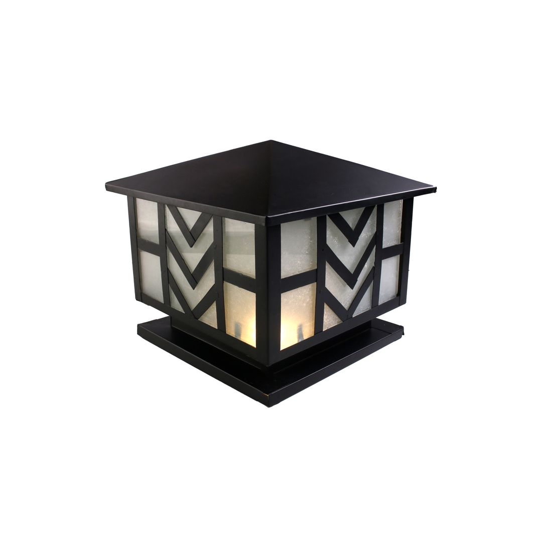 فانوس سور صاج محمل مودرن معدن - اسود - RL-PB-A-007