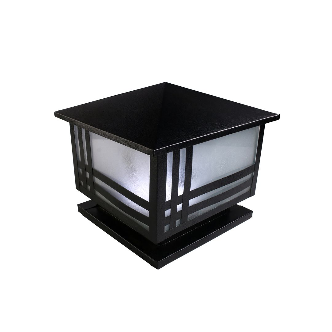 فانوس سور صاج محمل مودرن معدن - اسود - RL-PB-A-008