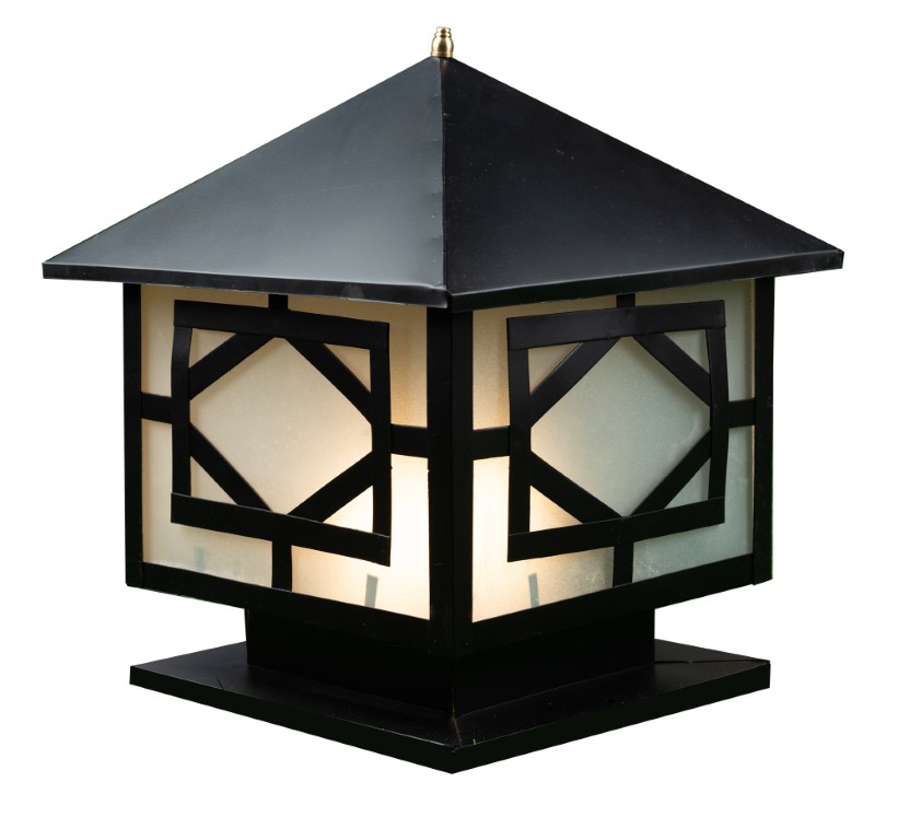 فانوس سور أشكال - أسود