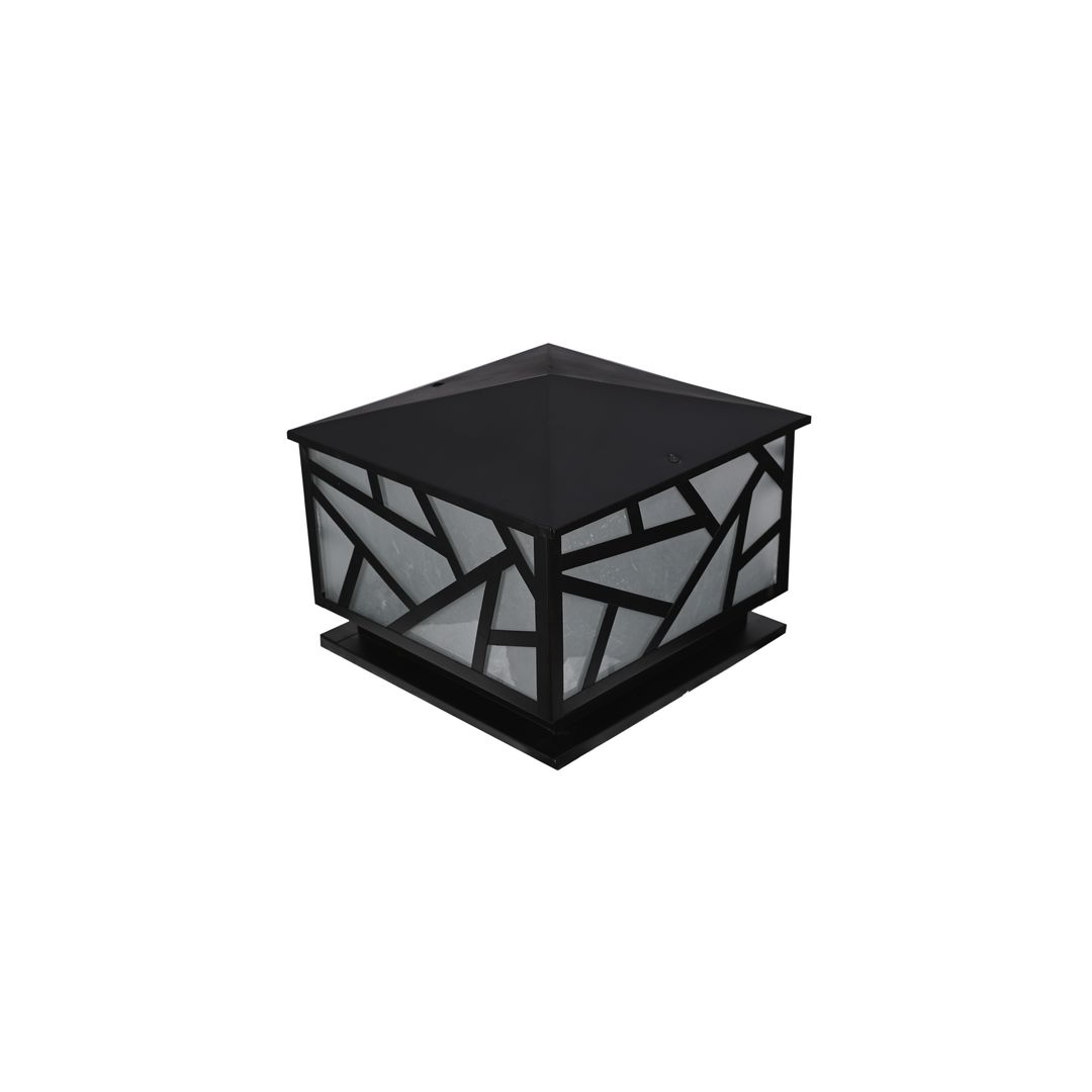 فانوس سور صاج محمل مودرن معدن - اسود - RL-PB-A-018