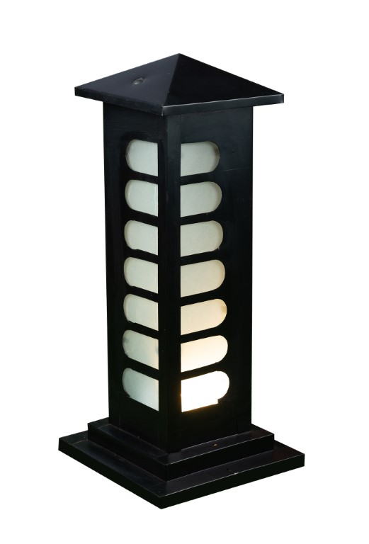 فانوس سور طويل - أسود