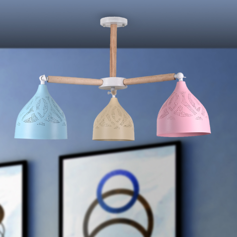 نجفه مودرن ثلاثية - الوان متعددة