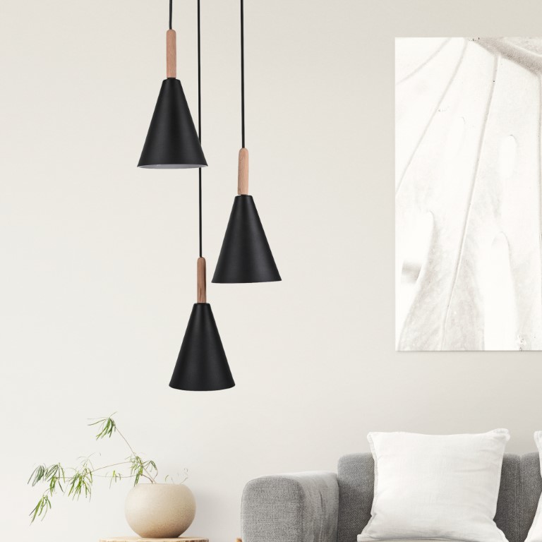 وحدة إضاءة للسقف ثلاثية