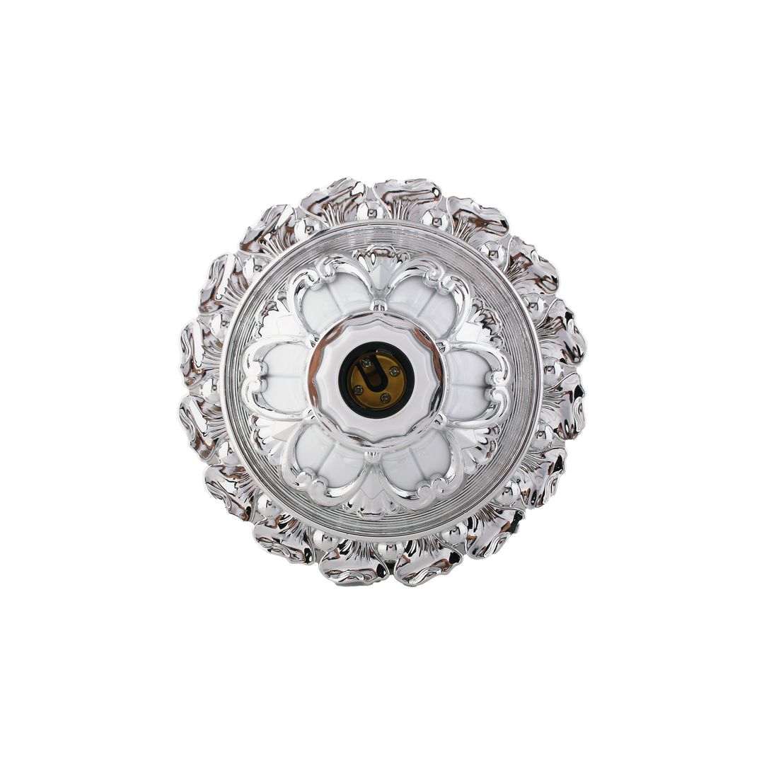 دواية ديكور مودرن بلاستيك - ابيض * سيلفر - RL-SE-011