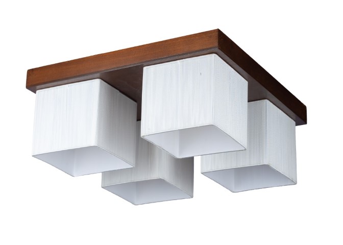 نجفة مودرن بقاعدة بنى و شابوه أبيض