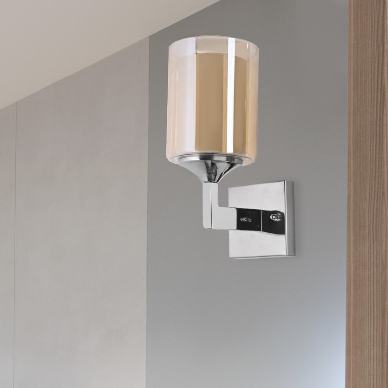 مصباح حائط ستانلس - كروم