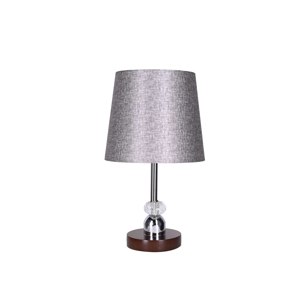 مصباح مكتب مودرن خشب بشابوه قماش - فضي - RL-TL-A-004