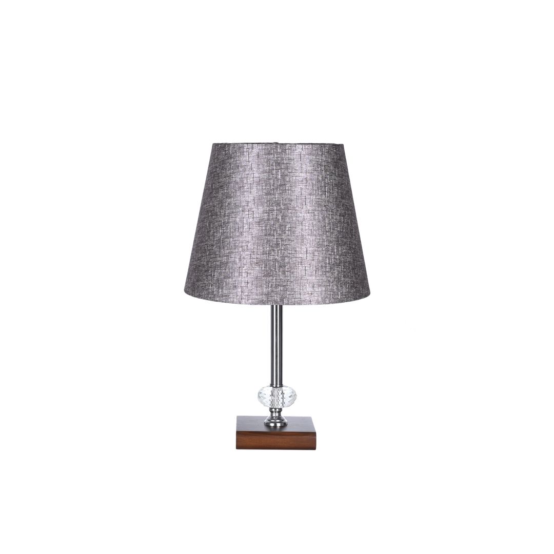 مصباح مكتب مودرن خشب بشابوه قماش - فضي - RL-TL-A-008