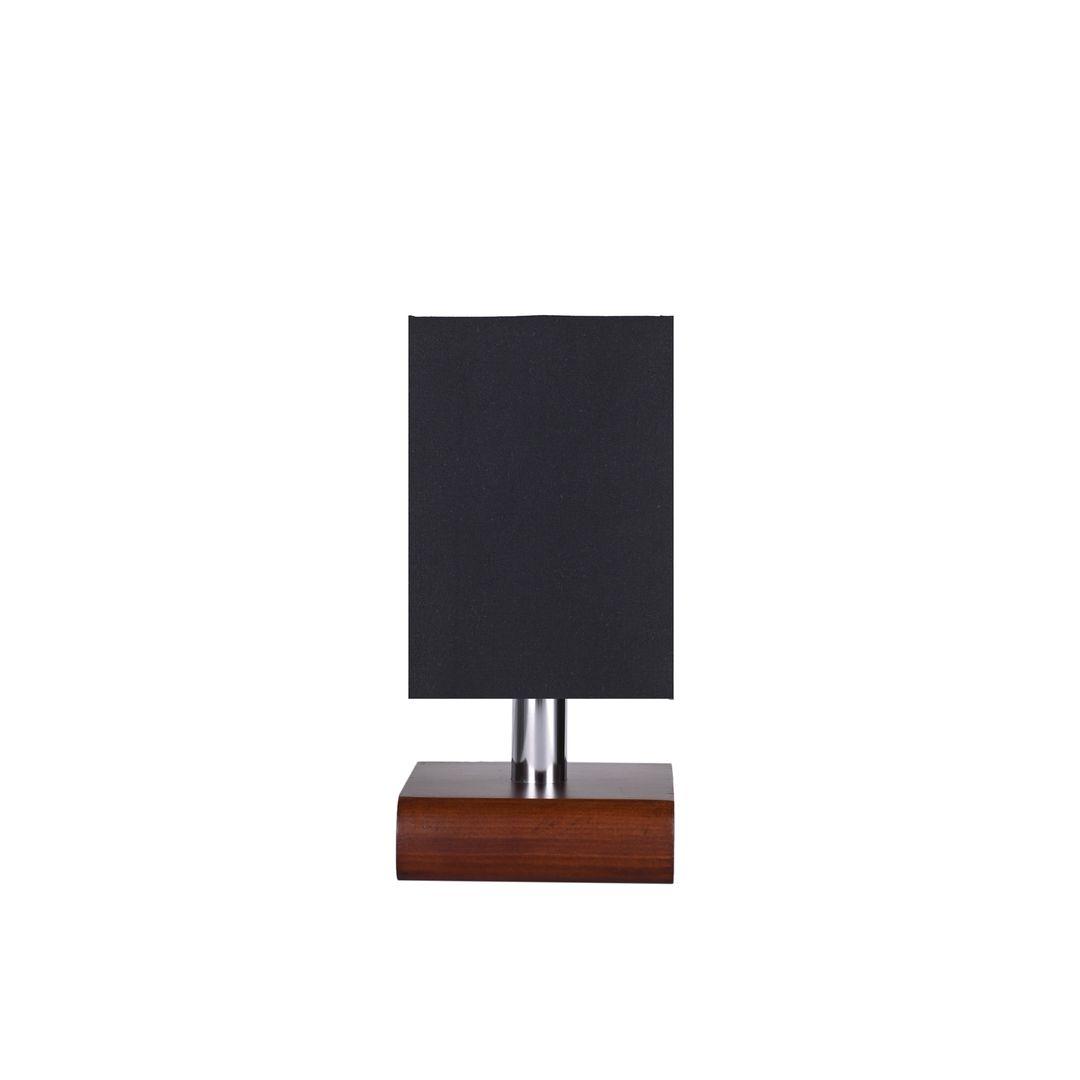 مصباح مكتب مودرن خشب بشابوه قماش - أسود - RL-TL-A-021