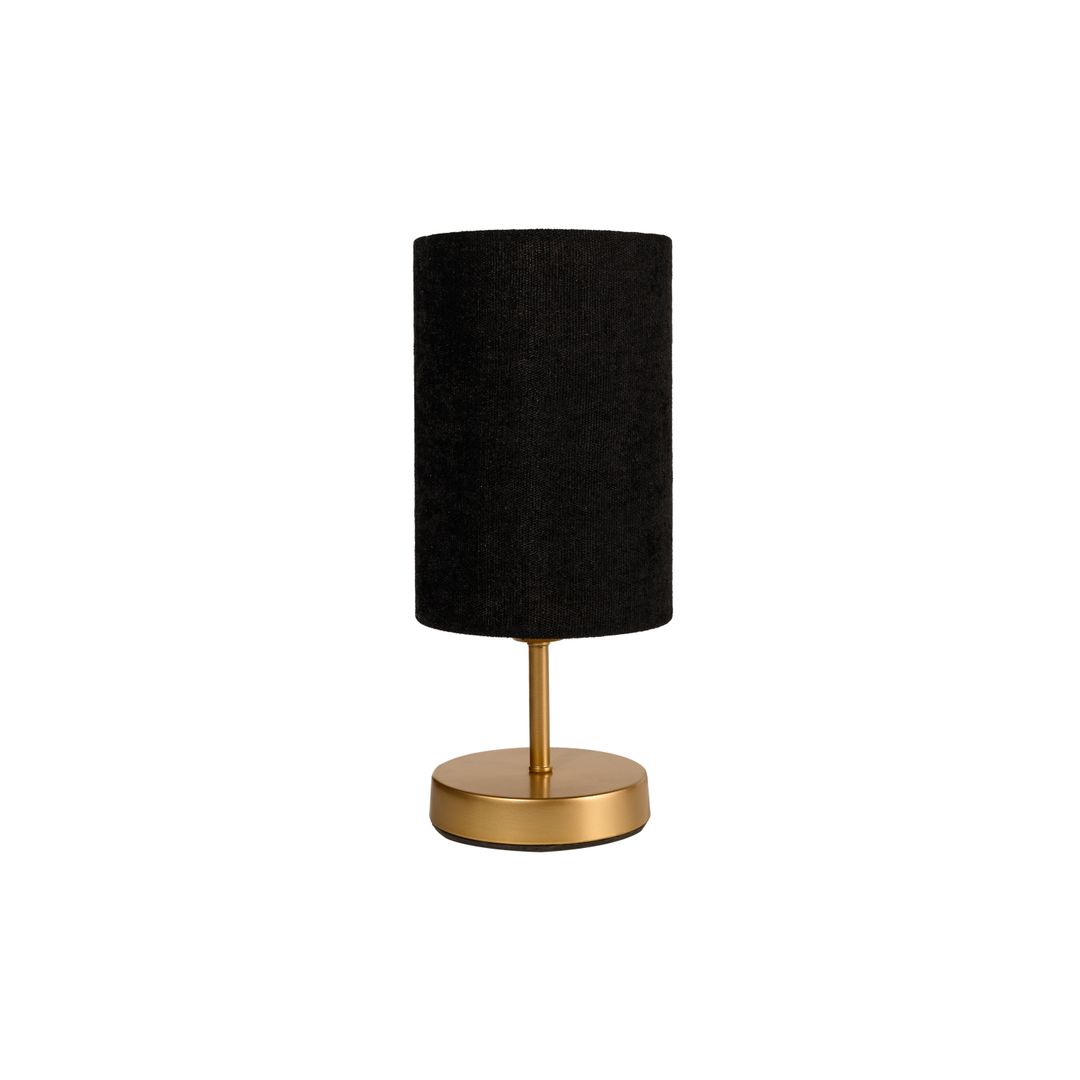 اباجورة مودرن معدن بشابوه قماش - دهبى/اسود - RL-TL-B-047