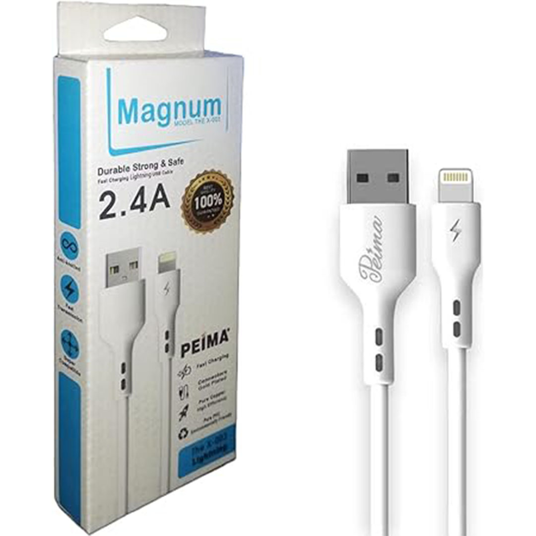 كابل آيفون USB من ماجنم ‎1 متر ‎لشحن سريع (Lightning)