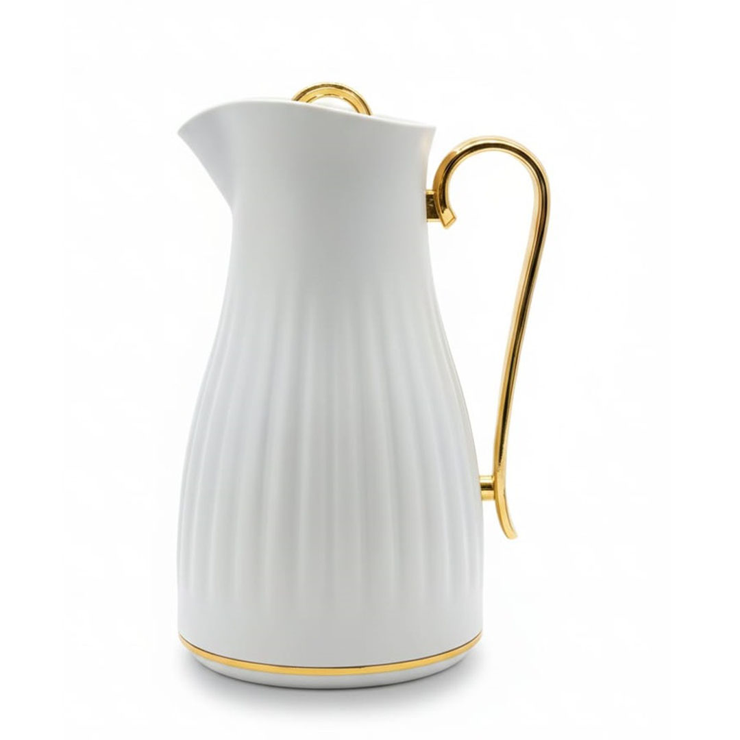 ترمس شاي الأندلس - 0.95 لتر - أبيض لؤلؤي