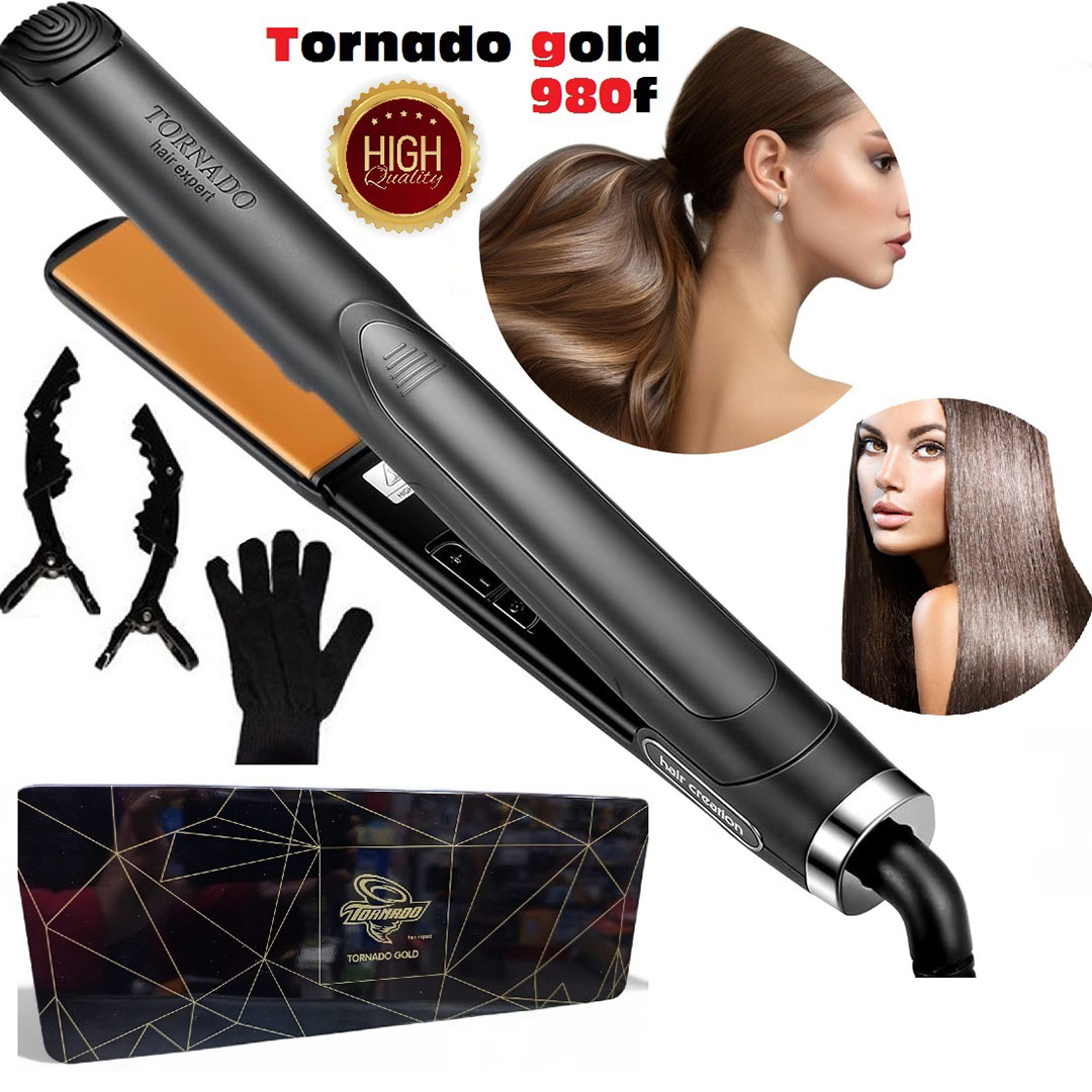 مكواة شعر تورنيدو جولد الاحترافيه 2*1 - 980 درجه