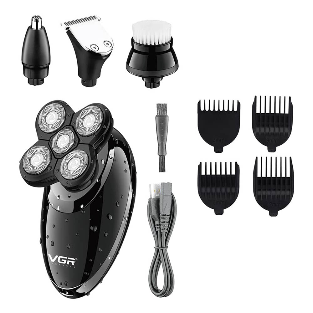 V-302 ماكينة حلاقة قابلة للشحن - أسود