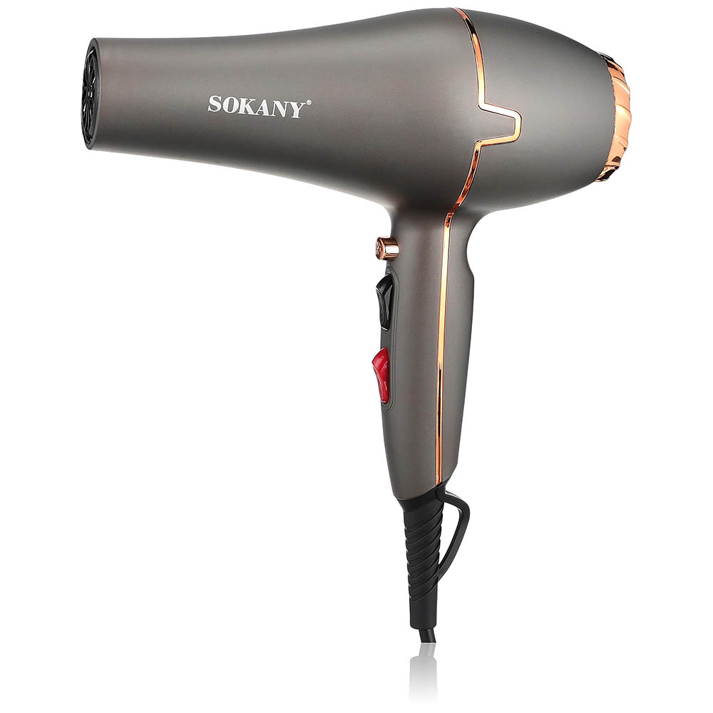 Sk-8807 مجفف شعر ساخن وبارد - 2200 وات - فضي