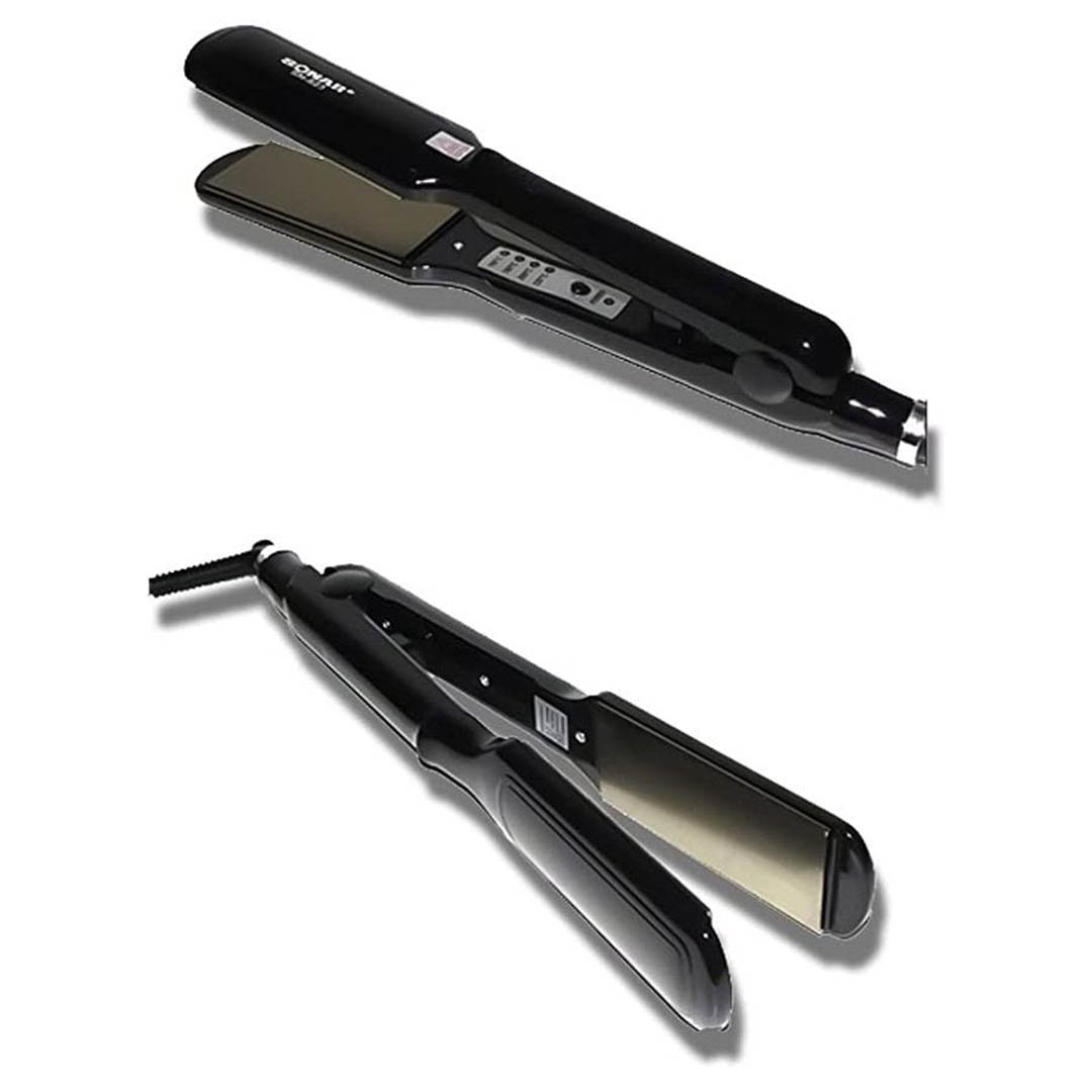 SN823 مكواة فرد الشعر - أسود