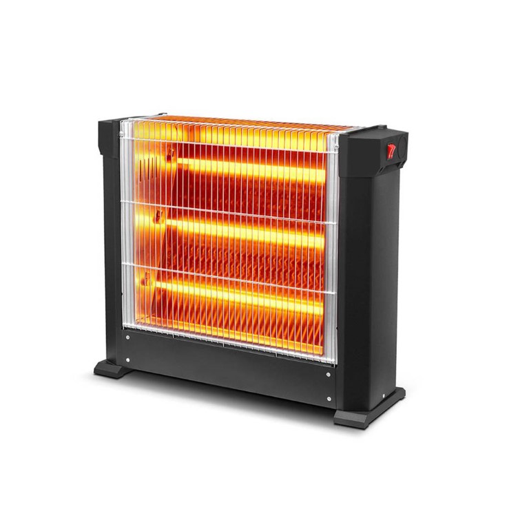 KH2763 دفاية كهربائية - 3 شمعات - اسود