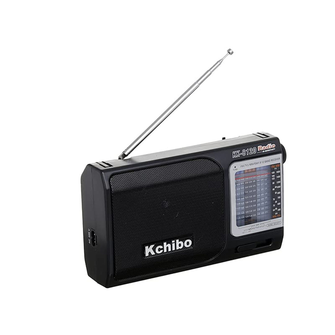 KK-8120 راديو ومكبر صوت - أسود