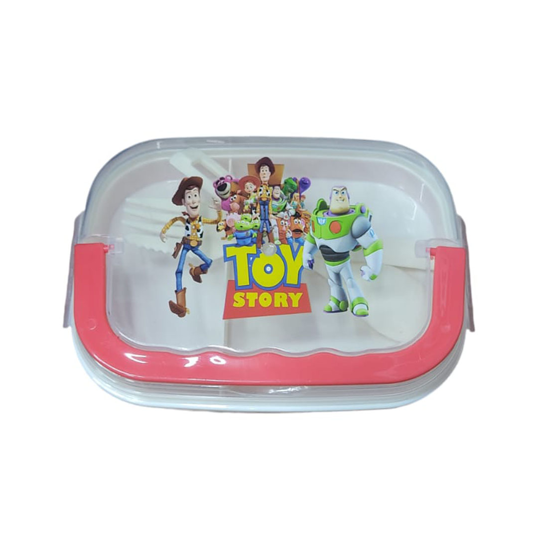 لانش بوكس بلاستيك للاطفال - بينك