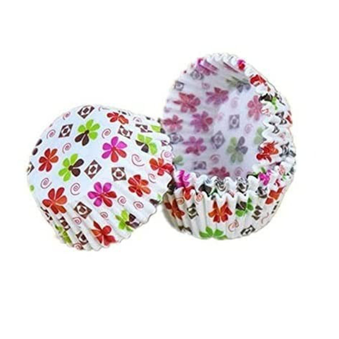 ورق زبدة للكب كيك - 25 قطعة - متعددة الالوان