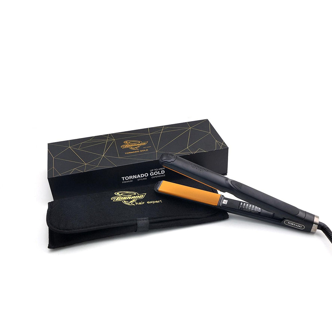 tornado 750f مكواة لفرد الشعر - 750 درجة - أسود