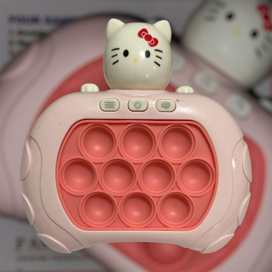 لعبة بوب أت شكل قطه - بينك/أبيض