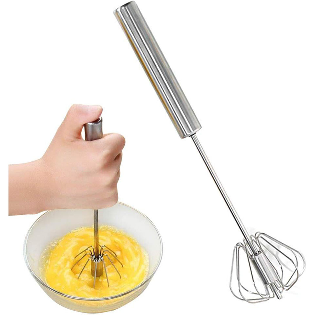 مضرب البيض اليدوي - فضي