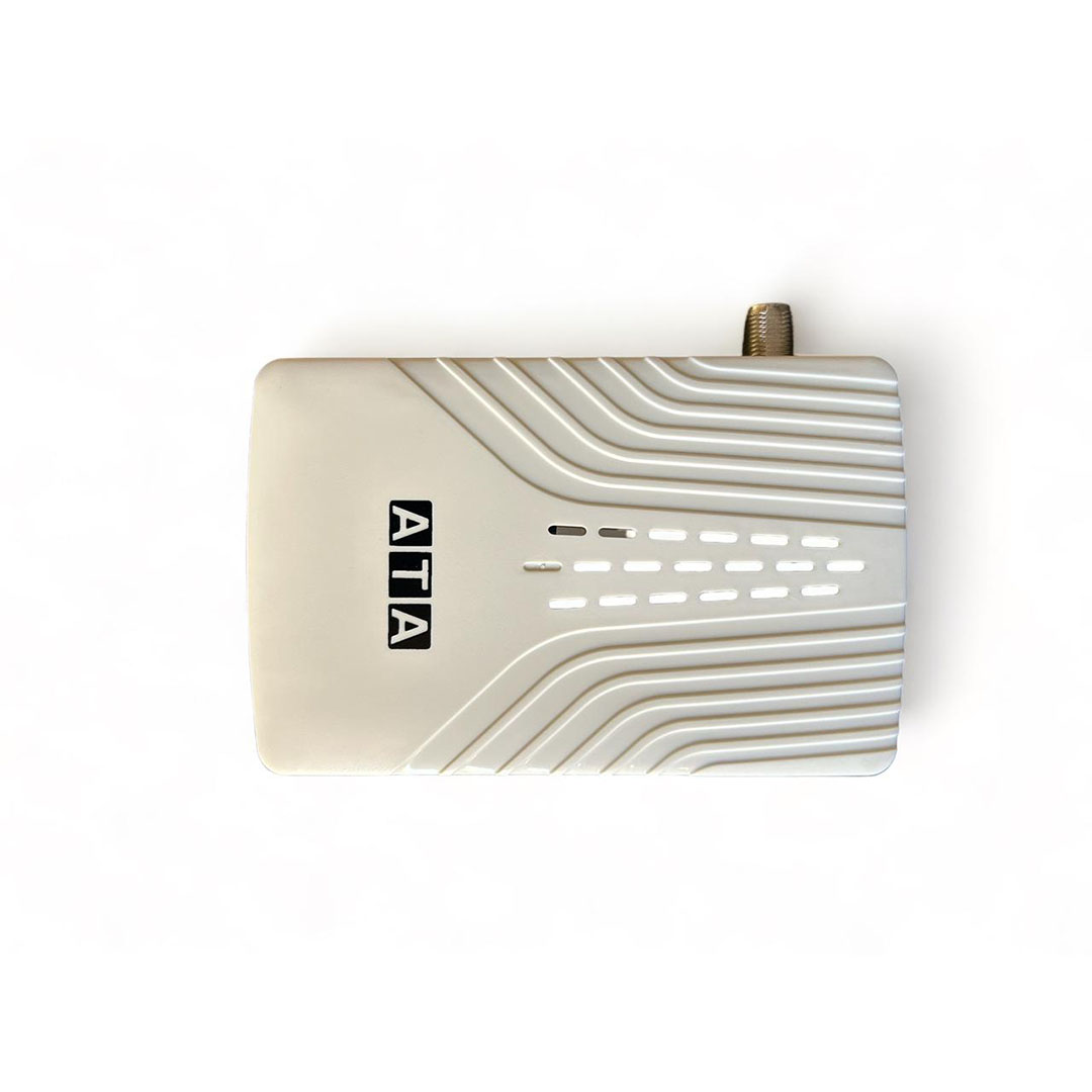 جهاز ريسيفر رقمي صغير - أبيض