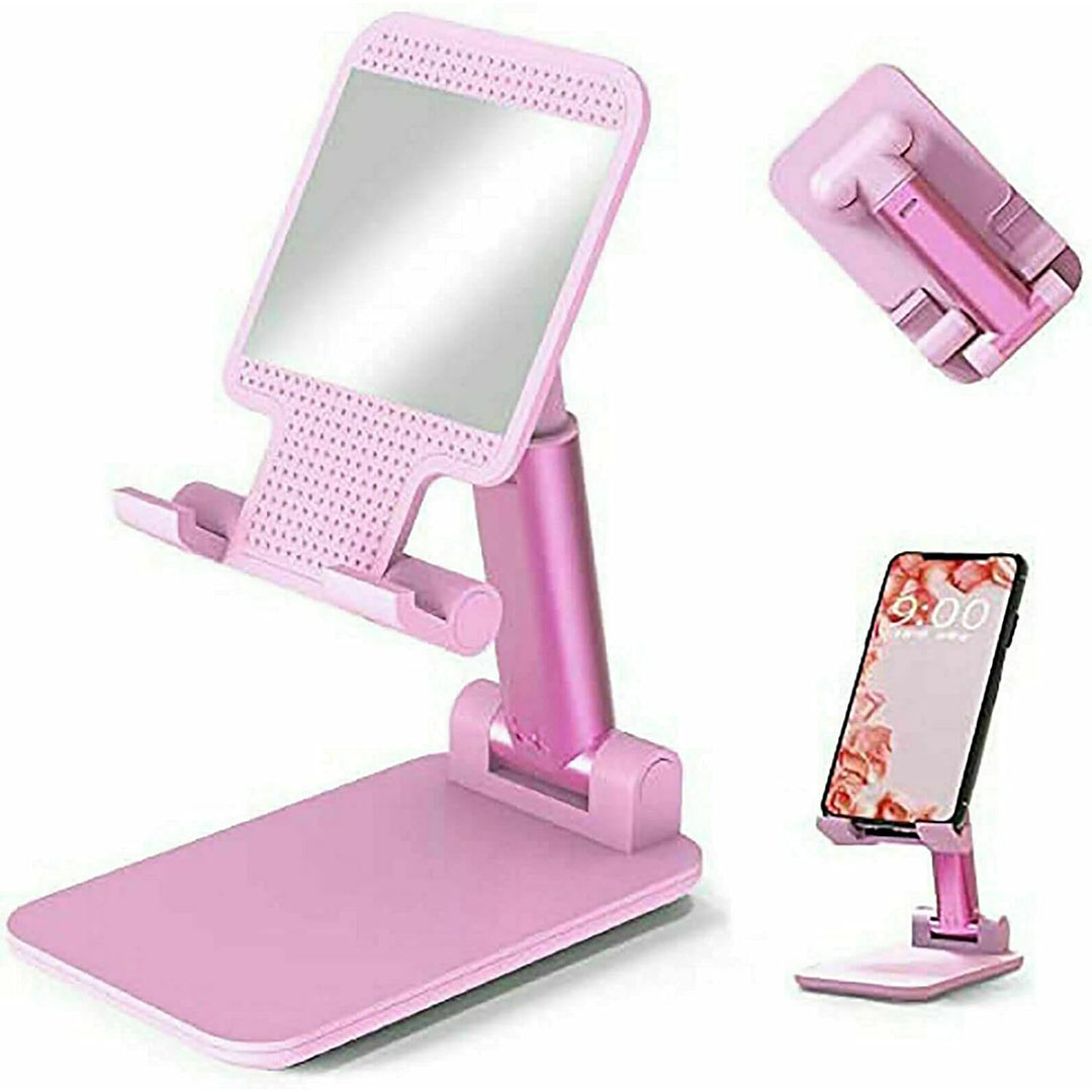 حامل موبايل قابل للتعديل - بينك