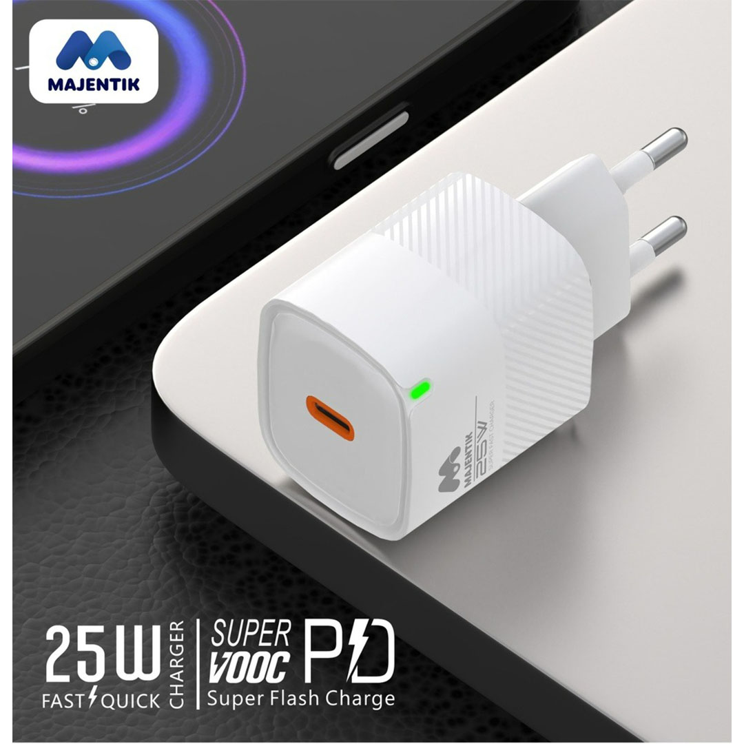 MC-001 رأس شاحن سريع - 25 وات - أبيض