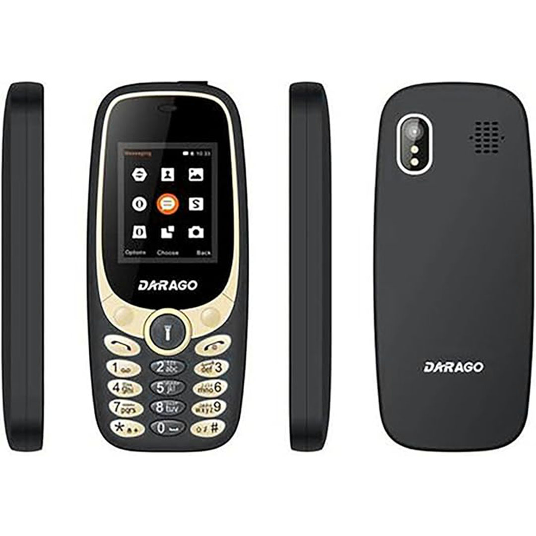 موبايل داراجو DR20 ثنائي الشريحة - أسود